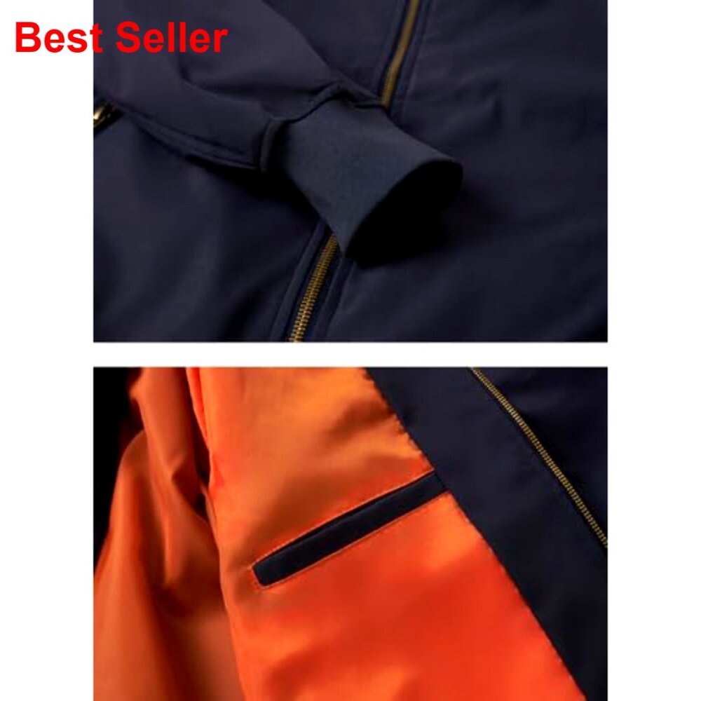 Polyester Lightweight Bomber Jacket Windbreaker W… - image 2